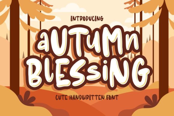 Autumn Blessing: A Playful Display Font