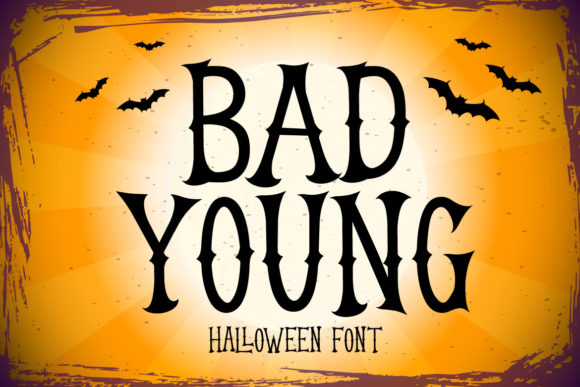 Bad Young: A Spooky Display Font