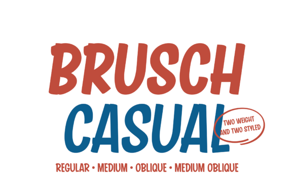 Brusch Casual: A Fun Display Font for Creative Projects