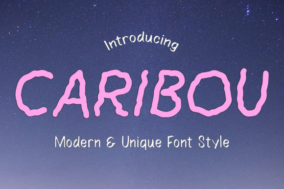 Caribou: A Playful Font for Bold Campaigns