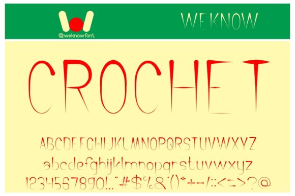 Crochet Pattern: A Font That Elevates Your Brand
