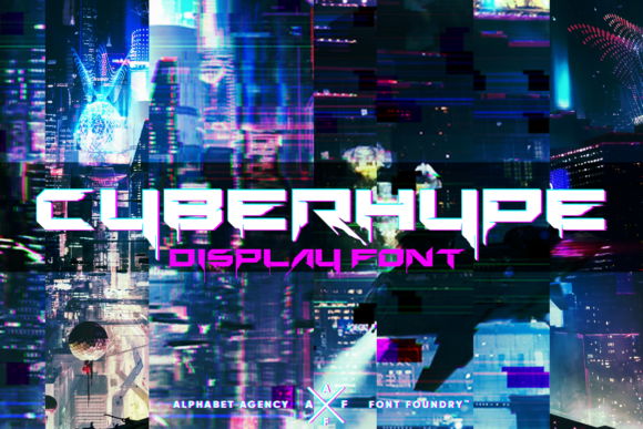 Cyberhype: A Bold Display Font for Marketers