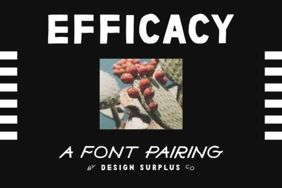 Efficacy Font: Bold & Vintage for Creative Projects