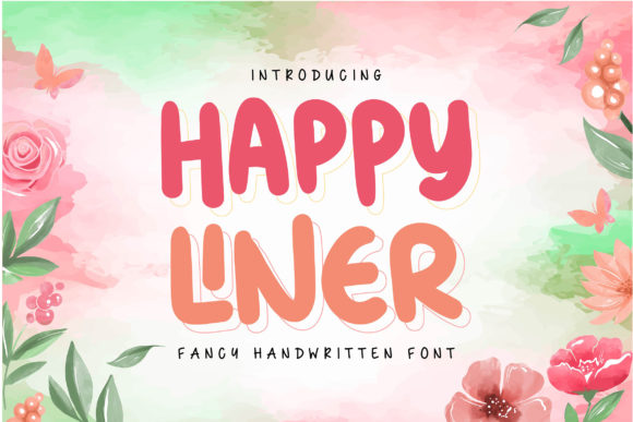 Happy Liner Font for Creative Makers