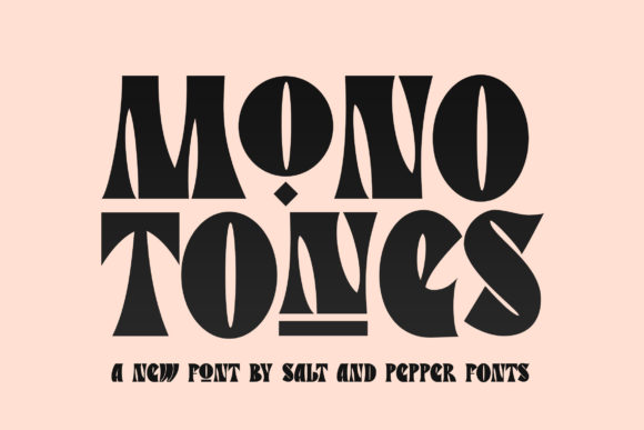 Monotones: A Bold Font for Creative Projects