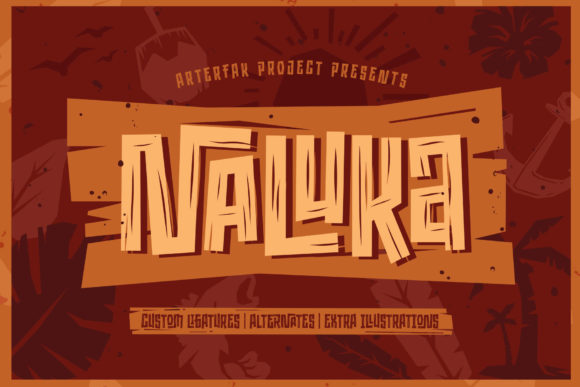 Naluka: A Fun Display Font for Makers