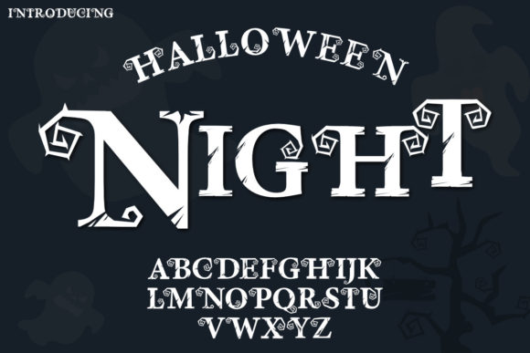 Night Halloween Font for Creative Projects