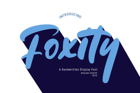 Review: Foxity Display Font
