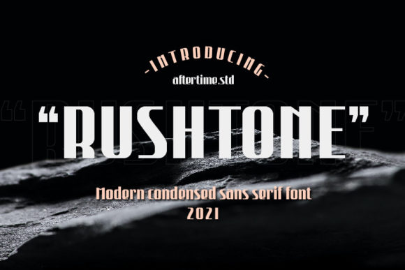 Rushtone: A Bold Display Font for Creative Projects