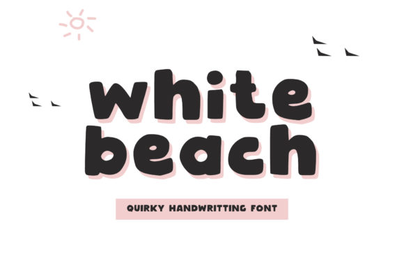 White Beach Font for Web Design
