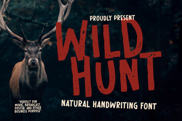 Wild Hunt: A Bold Typeface for Creative Projects